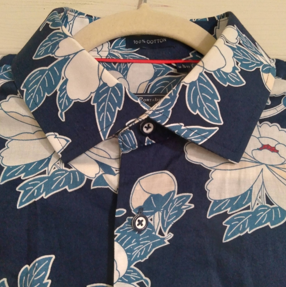 🌟Portabella New York Slim Fit LS Floral Shirt